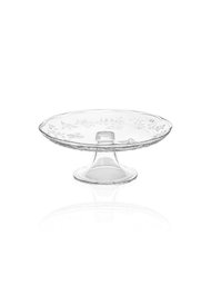 Hermia CAM0499 Plato para Servir Pasteles de Vidrio Transparente 28x28x13 cm
